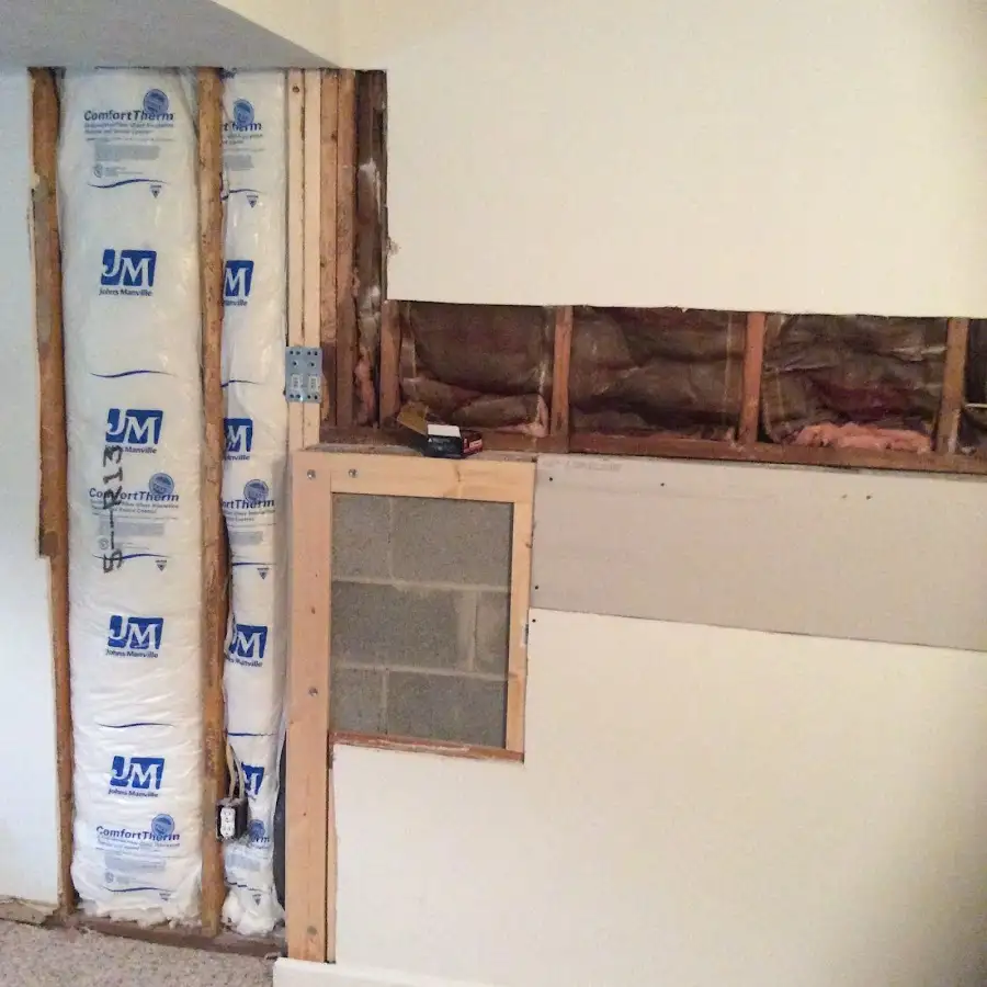 Wall insulation replacement during Contents Cleaning & Restoration in Winters